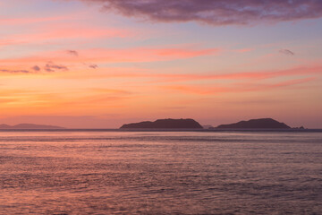 Fototapeta premium 海の夕焼け（大分県津久見市）