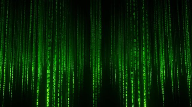 Abstract green light streaks dynamic background for visual projects