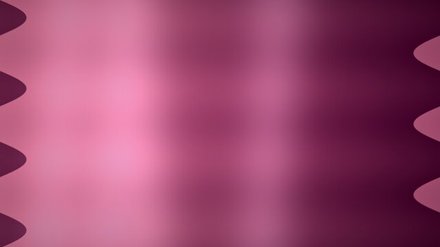 Gradient pink background with wavy dark purple shapes on sides