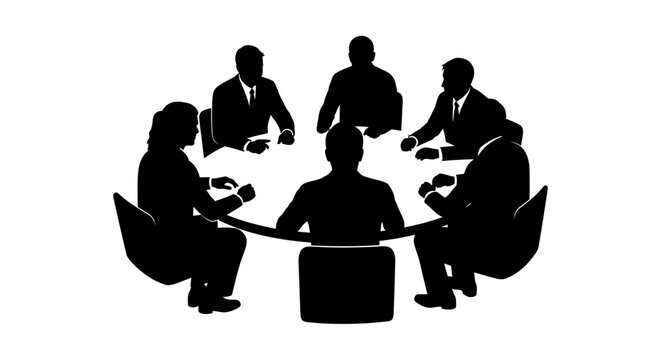 Business People Meeting Around Table.