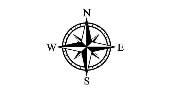 Black Compass Navigation Tool.