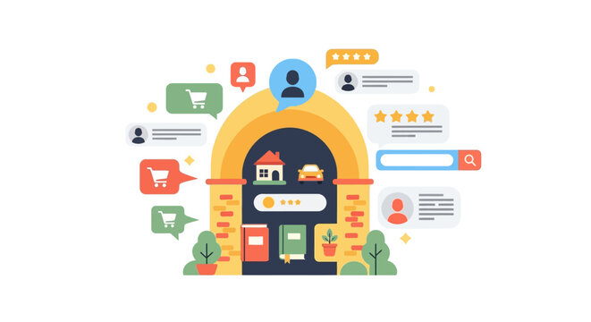 Colorful Food Delivery App Icon.