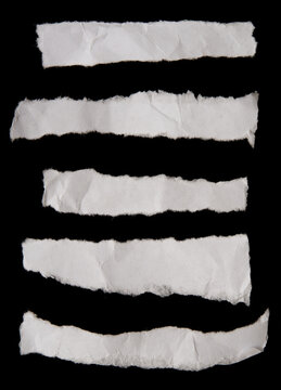 Ripped paper strips
