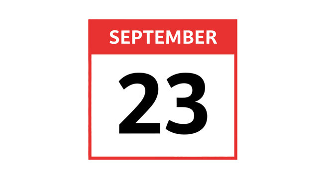 September 23 Calendar Page - Autumn Equinox Date