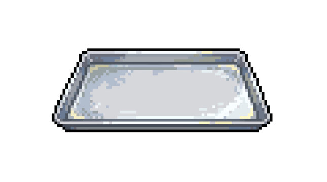 Shiny Metal Baking Sheet Pan Kitchenware.