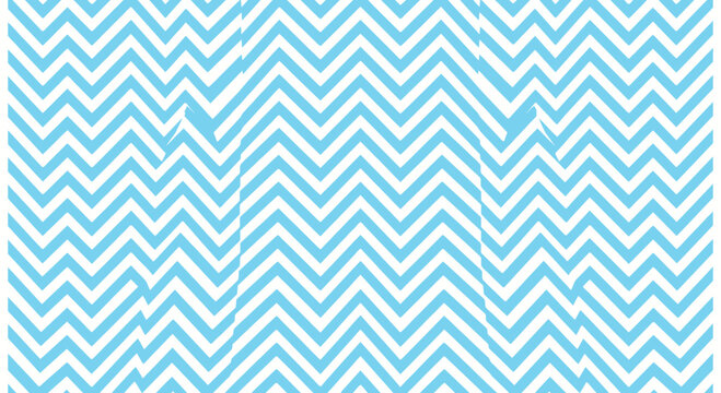 Chevron pattern with light blue and white stripes repeating design