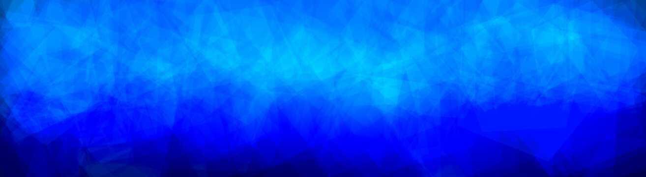 Abstract blue geometric low poly background. Mosaic polygonal texture illustration.