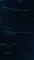 Obraz premium Mysterious futuristic digital data code technology