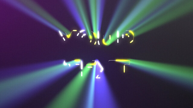 Glowing Light Rays Text Intro with Volumetric Rays and Cinematic Glow