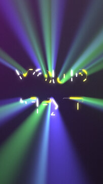 Vertical Glowing Light Rays Text Intro for High-Energy Mobile Stories