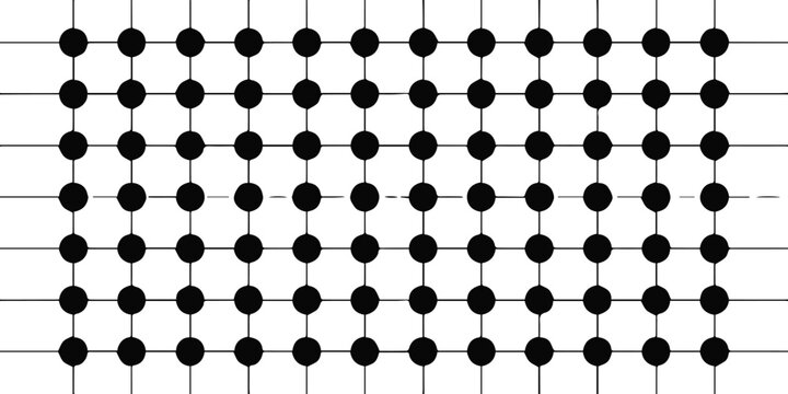 grid abacus calculator beads with square cells and black dots pattern on light background