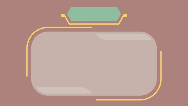 Minimalist graphic background with a modern rounded frame and a distinct header, ideal for digital presentations or as a primary design element for initial project concept