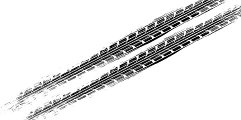 Black tire tread marks, wheel texture, tire marks - auto racing, motocross, drift, rally, off-road, and more. modern © Hendra