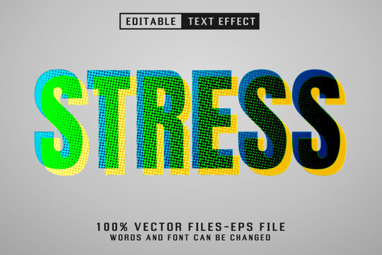 Stress Editable Text Effect