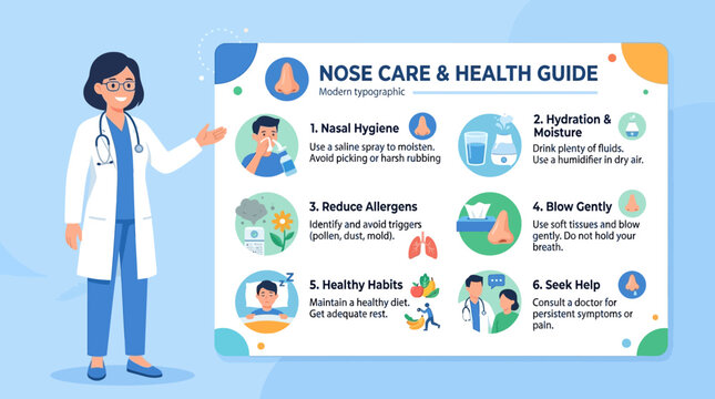 Nose Care and Health Guide: Doctor Explaining Nasal Hygiene Tips