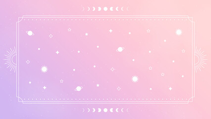 宇宙 神秘 スピリチュアル 星 幻想 配信 サムネイル バナー デザイン 背景 イラスト   © ラムネマテリアル（公式）