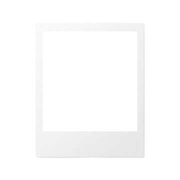 Blank instant photo frame with polaroid