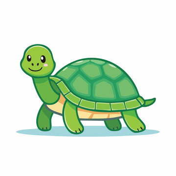 Cute cartoon turtle illustration