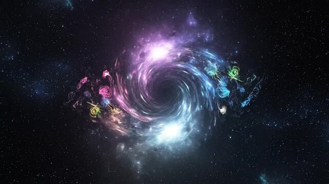 Abstract space anomaly cosmic vortex with energy and light effects