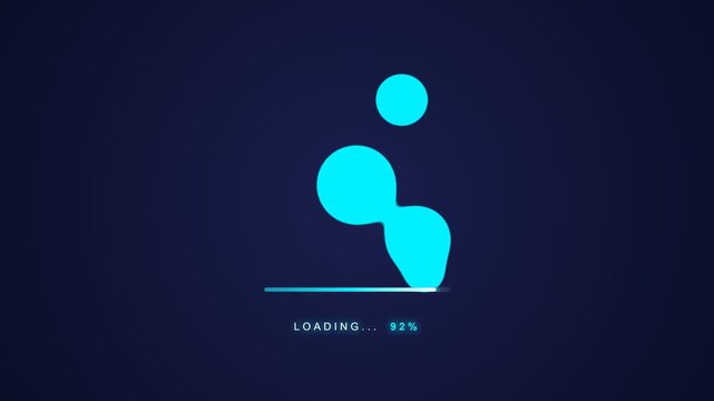 Animated Loading Effect with Liquid Blobs