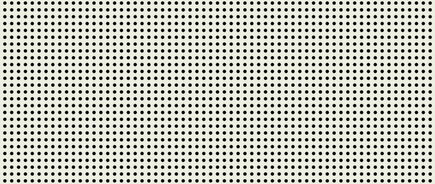 Stylized Minimalistic Pegboard with Black Circular Dots on Beige Background, Perfect Pattern for Modern Design Projects. Vector ilustration