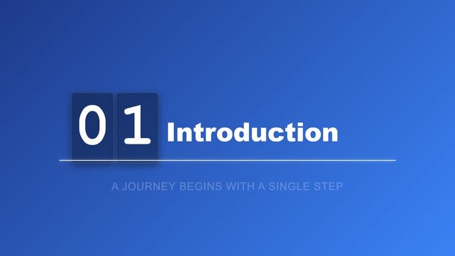 Animated Chapter Title with Gradient Background