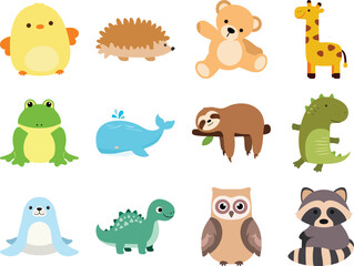 Cute Wildlife and Zoo Animal Illustration Collection © KEI KATA