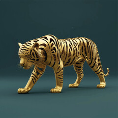 tiger on black background © FarzanaAkter