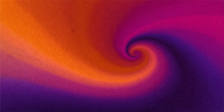 An abstract colorful background featuring a digital illustration of a vibrant spiral wave and glowing fire twirl pattern with red and orange vortex motion