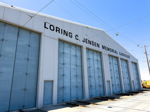 Loring Jensen Memorial Carhouse At Western Railway Museum