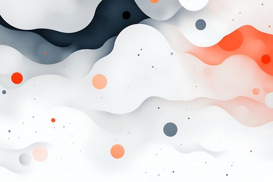 Abstract blobs in gradient background