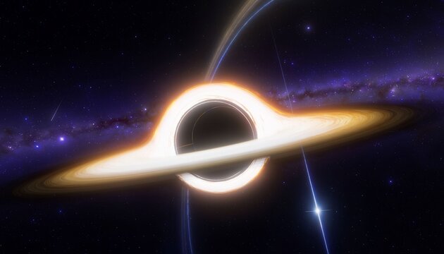 Supermassive Black Hole Physics with Accretion Disk , Ai Generated