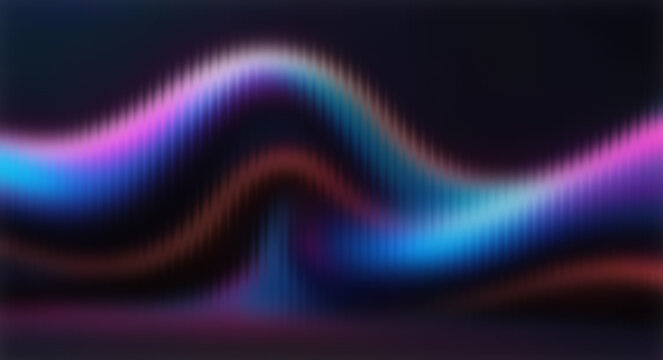 Colorful glowing sinus wave background
