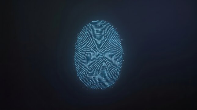 Glowing Blue Cell Structure in Dark Background