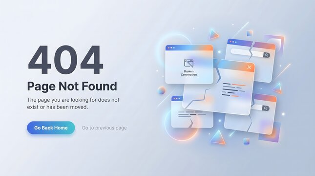 Error Page Not Found Concept with 404 Message