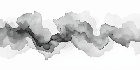 Abstract vector mountain landscape map illustration with geographic borders, country silhouettes and modern design style showing land shapes and national regions © AeroVista