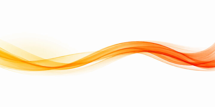 Abstract orange wave illustration featuring dynamic vector lines and a fluid digital smoke pattern, creating a modern flowing art backdrop with vibrant light motion for a stylish wallpaper design