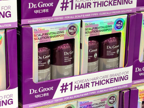 Dr Groot Hair Thickening Shampoo Display At Costco