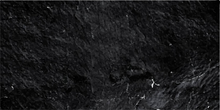 Black asphalt texture background with rough dark surface pattern and grunge seamless material design