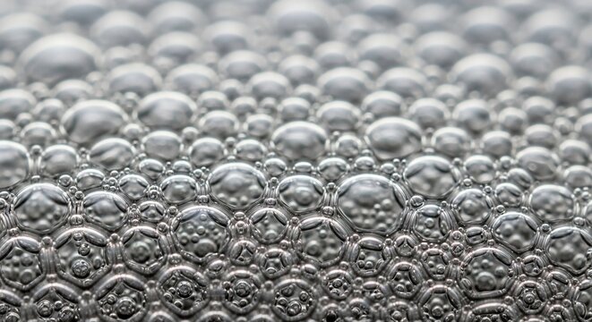 Bubbles macro textured surface