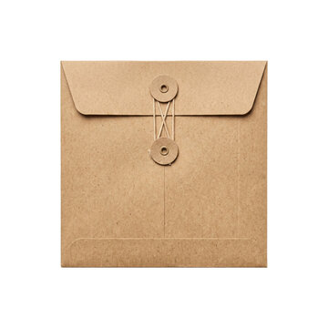 Brown kraft paper string tie envelope