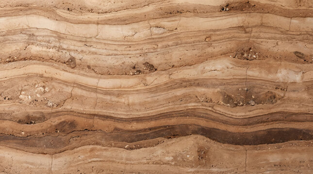 Natural Layered Rammed Earth Texture