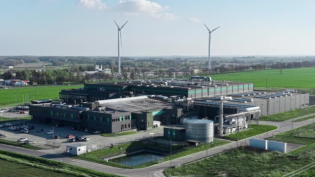 Renewable powered data centre in countryside setting
