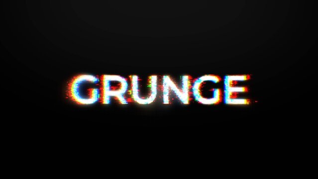 Grunge Glitch Title