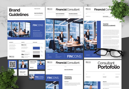 Blue And Black Brand Consultant Guidelines