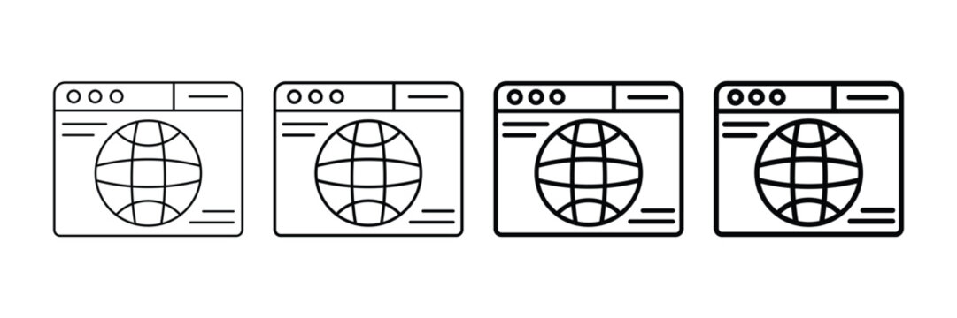 Browser   Icon Set Different Style Collection