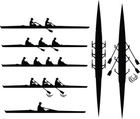 set of rowing boats © STOCK EXPERT
