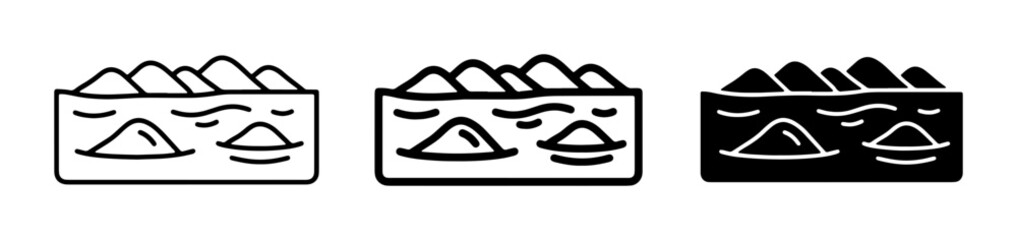 Sushi Icons Set, Maki Rolls and Nigiri Vector Graphics, Japanese Food Illustrations, Asian Cuisine Symbols © Ayesha