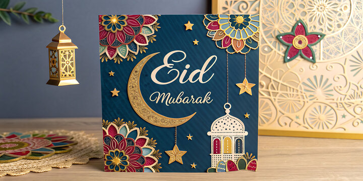 Eid Al Adha mubarak with cute sheep animal, The holiday occurs after the culmination of the annual Hajj. Feast of the Sacrifice.
