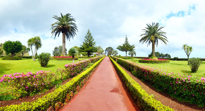 A beautiful landscape from the Sao Miguel island of Azores in Portugal